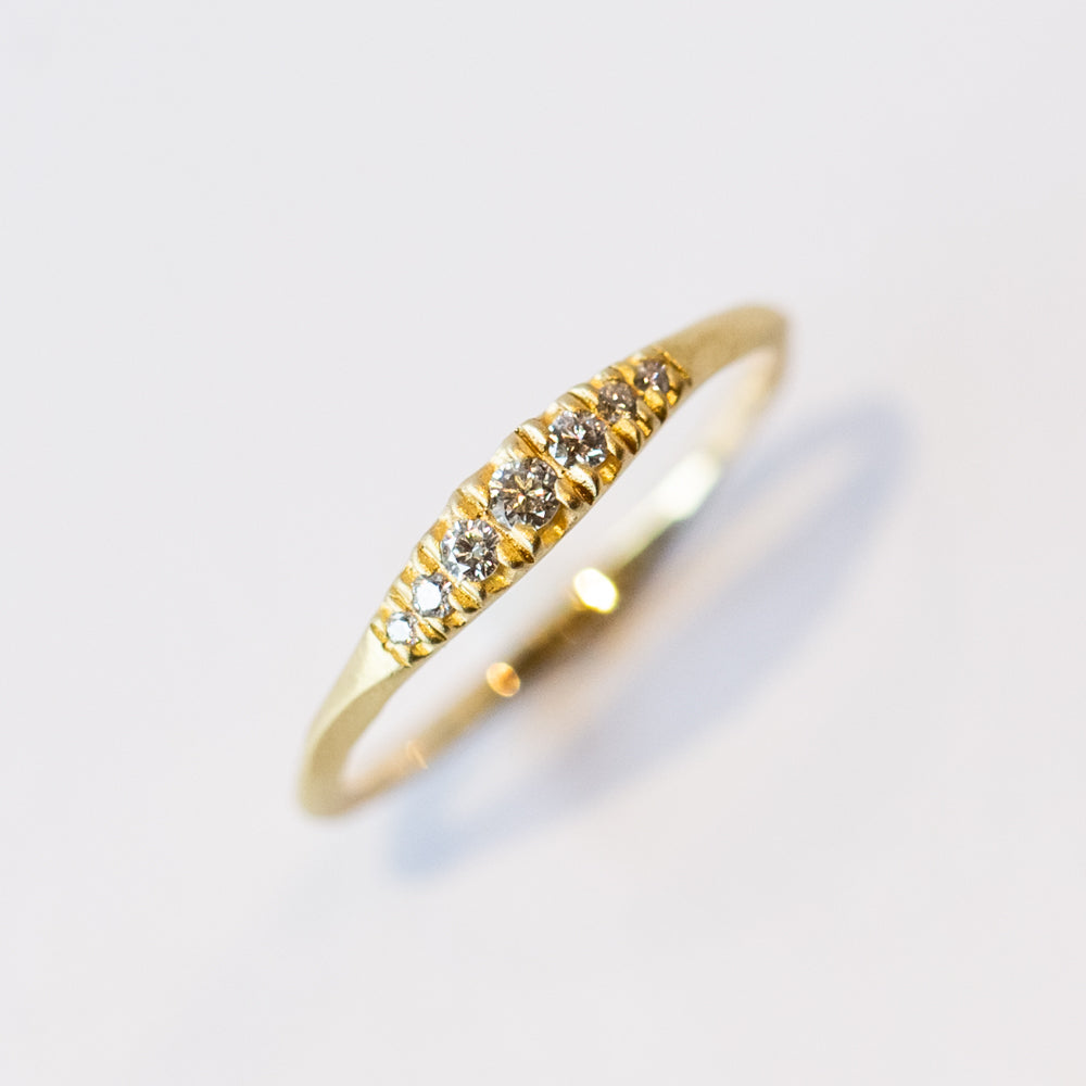 Petite Pave Diamond Rubidoux Ring