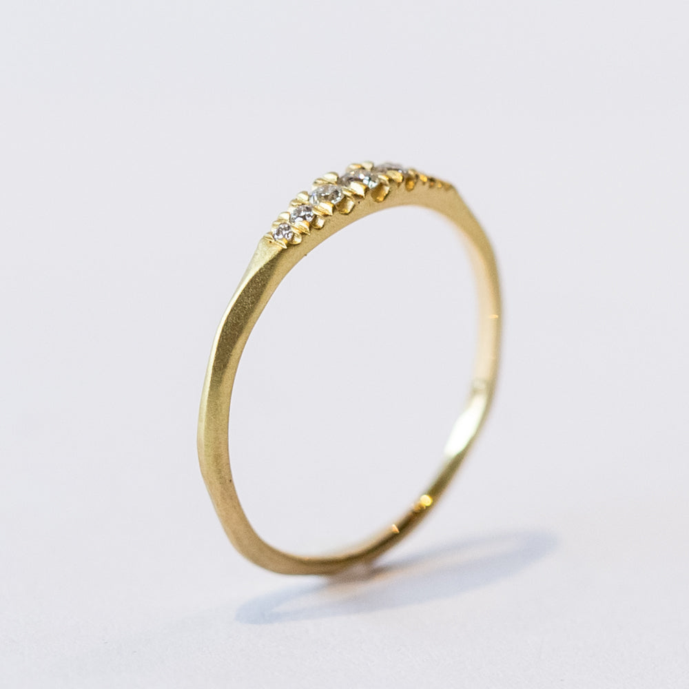 Petite Pave Diamond Rubidoux Ring