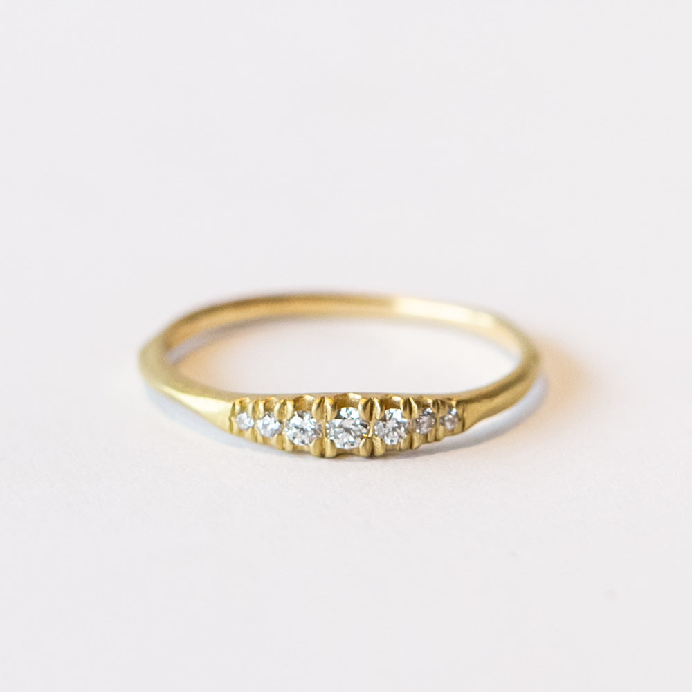 Petite Pave Diamond Rubidoux Ring