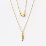 Striped Pesca Fish Necklace