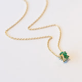 Suzanne Kalan | 18k Infinite Emerald Rondelle Pendant Necklace