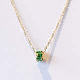 Suzanne Kalan | 18k Infinite Emerald Rondelle Pendant Necklace