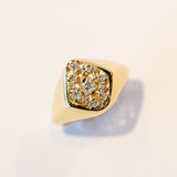 Suzanne Kalan | 18k La Fantaisie Star Diamond Signet Ring