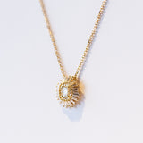 Suzanne Kalan | 18k Diamond Double Halo Pendant