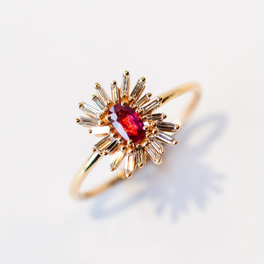 Suzanne Kalan | Oval Ruby Cluster Ring