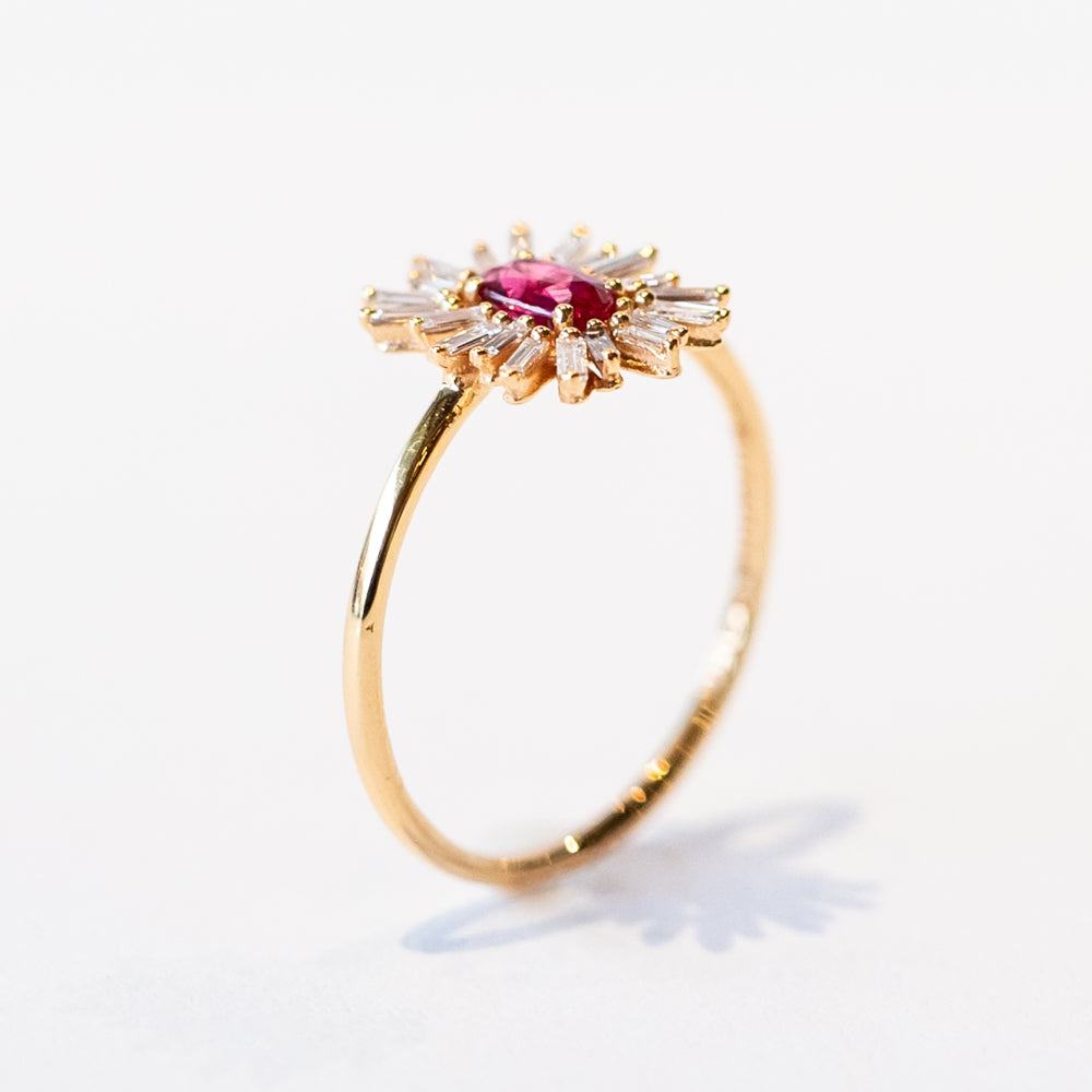 Suzanne Kalan | Oval Ruby Cluster Ring