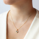 Lapis Spiral Necklace