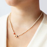 Small Oval Pearl Toggle Necklace