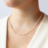 Seed Pearl Yellow Necklace