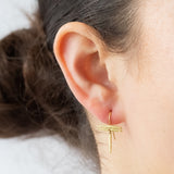 Double Spine Drop Earrings