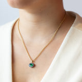 Emerald Dot Necklace