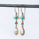 Midi Croix Drop Earrings