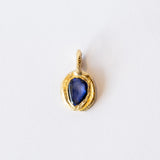 Freeform Blue Sapphire Charm