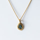 Freeform Teal Sapphire Charm