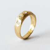 Mixed-Shape Tapered Diamond Band