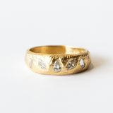 Mixed-Shape Tapered Diamond Band
