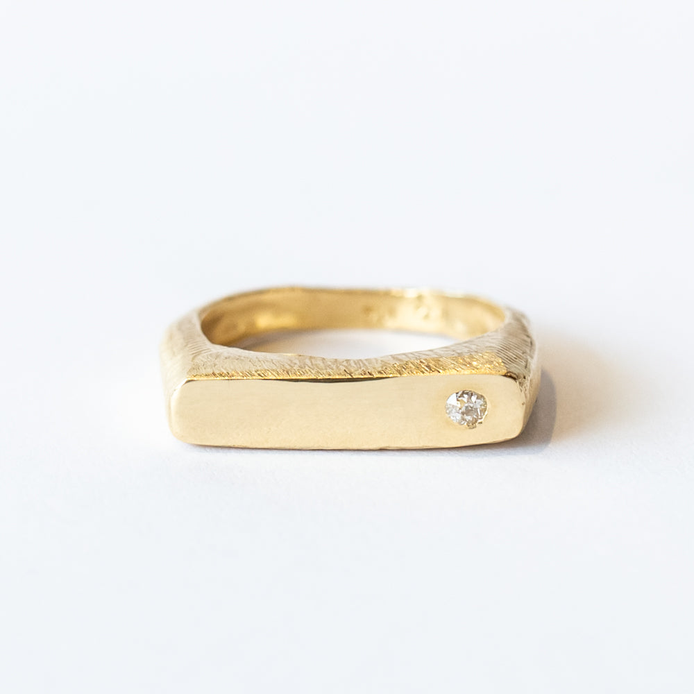 Slender Signet Ring