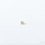 Victoria Cunningham | Single Diamond Square Stud Earring (Single)