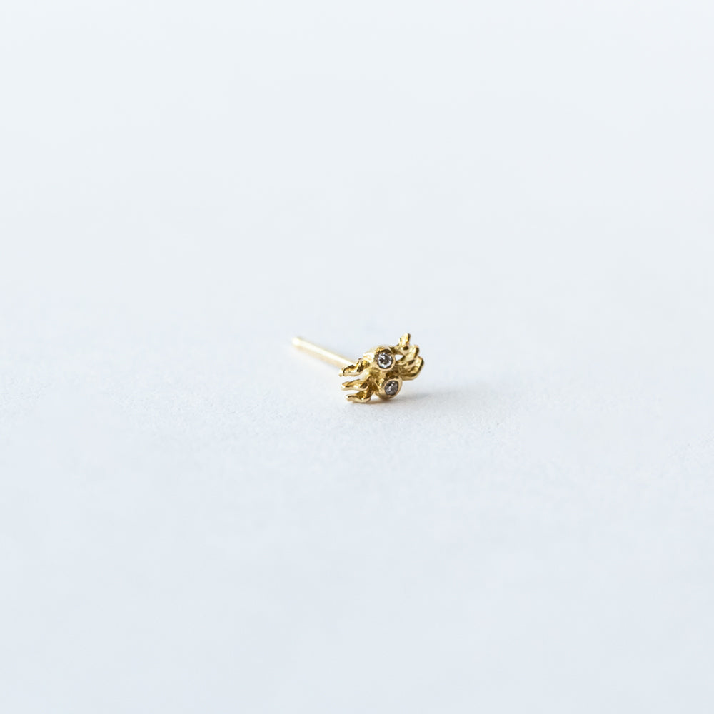 Victoria Cunningham | Tiny Spider Stud Earring (Single)