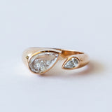 Diamond Shaker Plural Open Ring