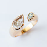Diamond Shaker Plural Open Ring
