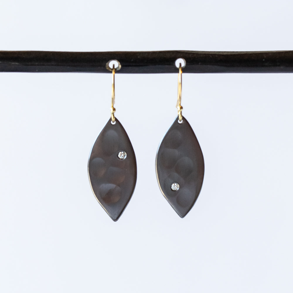Sarah McGuire | Small Diamond Petal Earrings