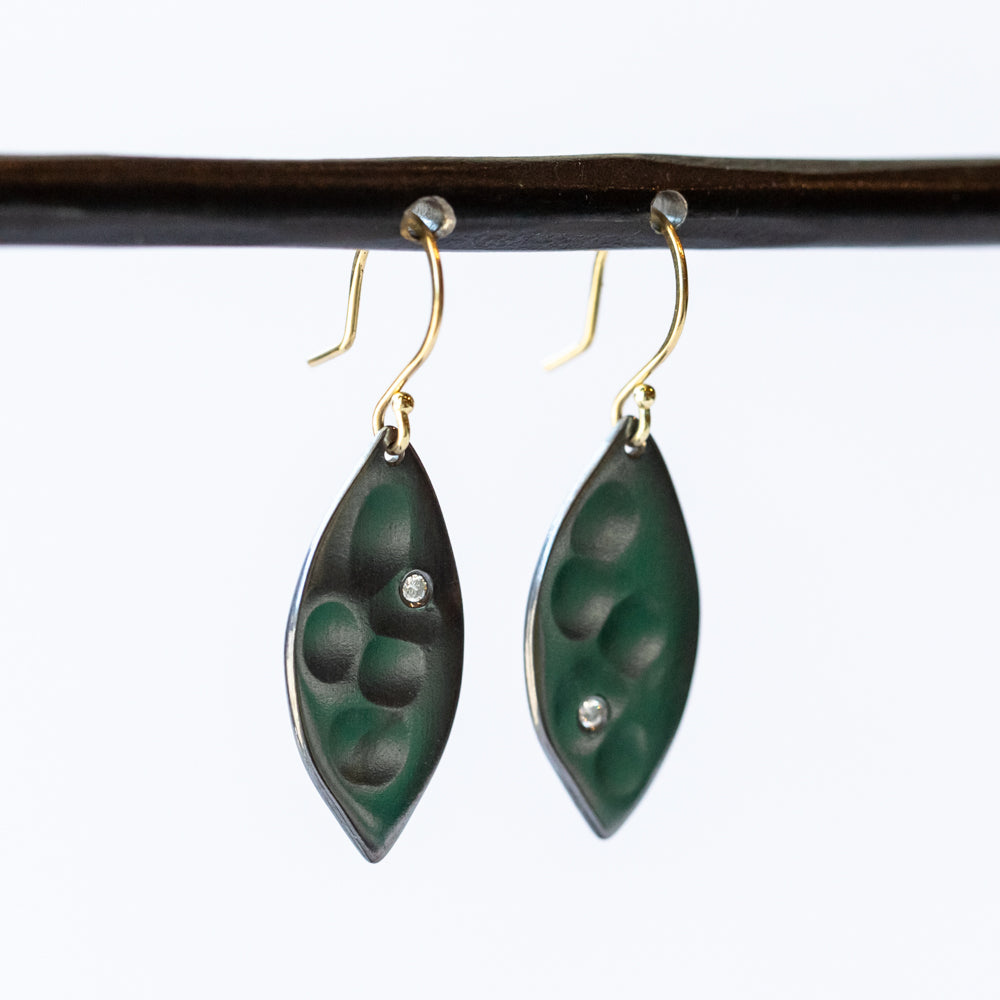 Sarah McGuire | Small Diamond Petal Earrings