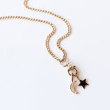Zoe Chicco | XS Curb Chain with Lobster Claw Charm Holder
