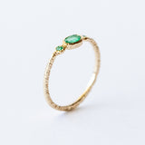 Three-Stone Emerald Ring