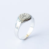 At Sea Pinkie Signet Ring