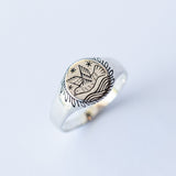 At Sea Pinkie Signet Ring