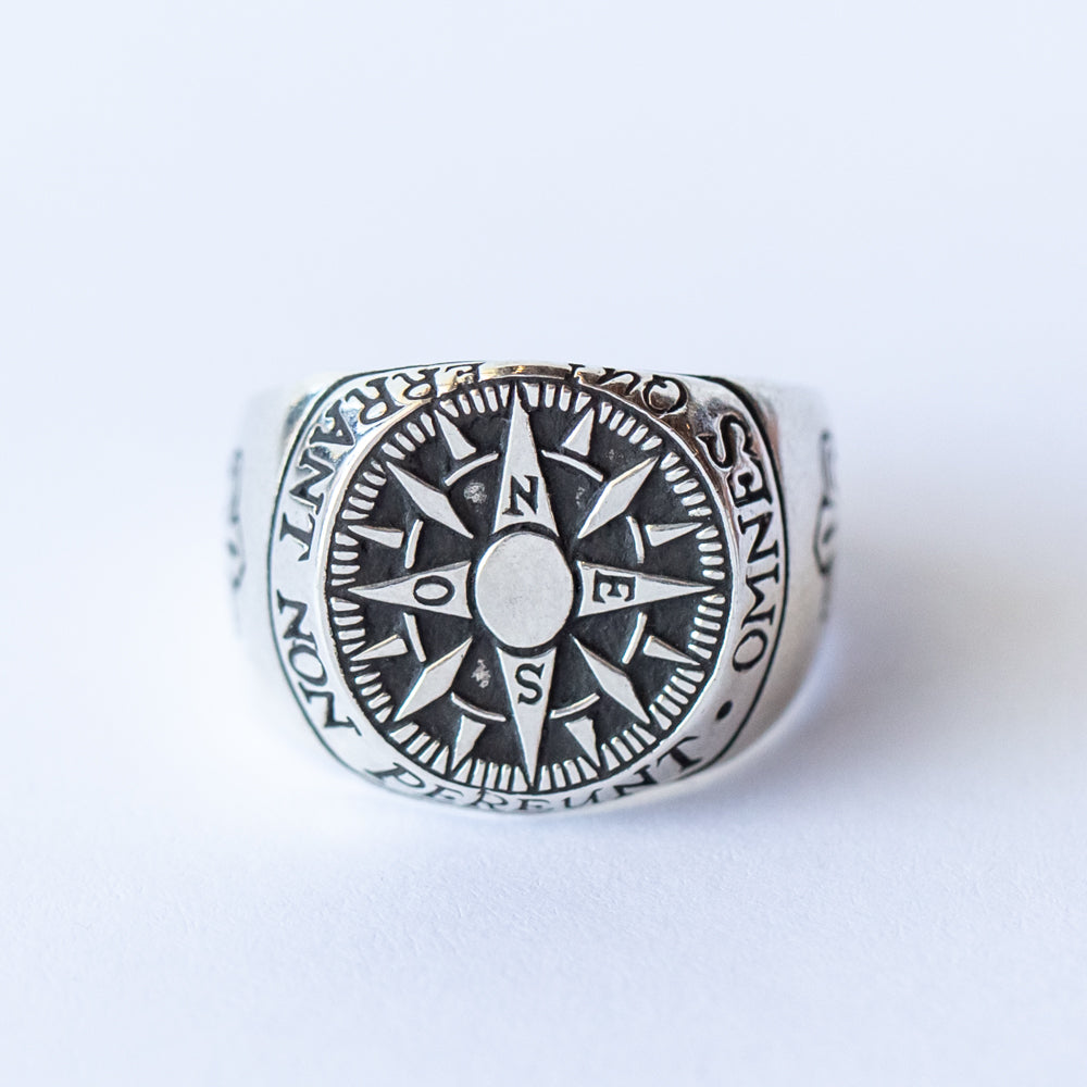 Compass Signet Ring