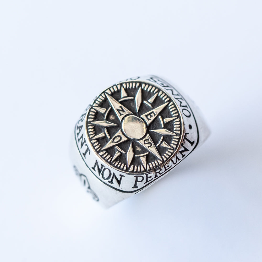 Compass Signet Ring