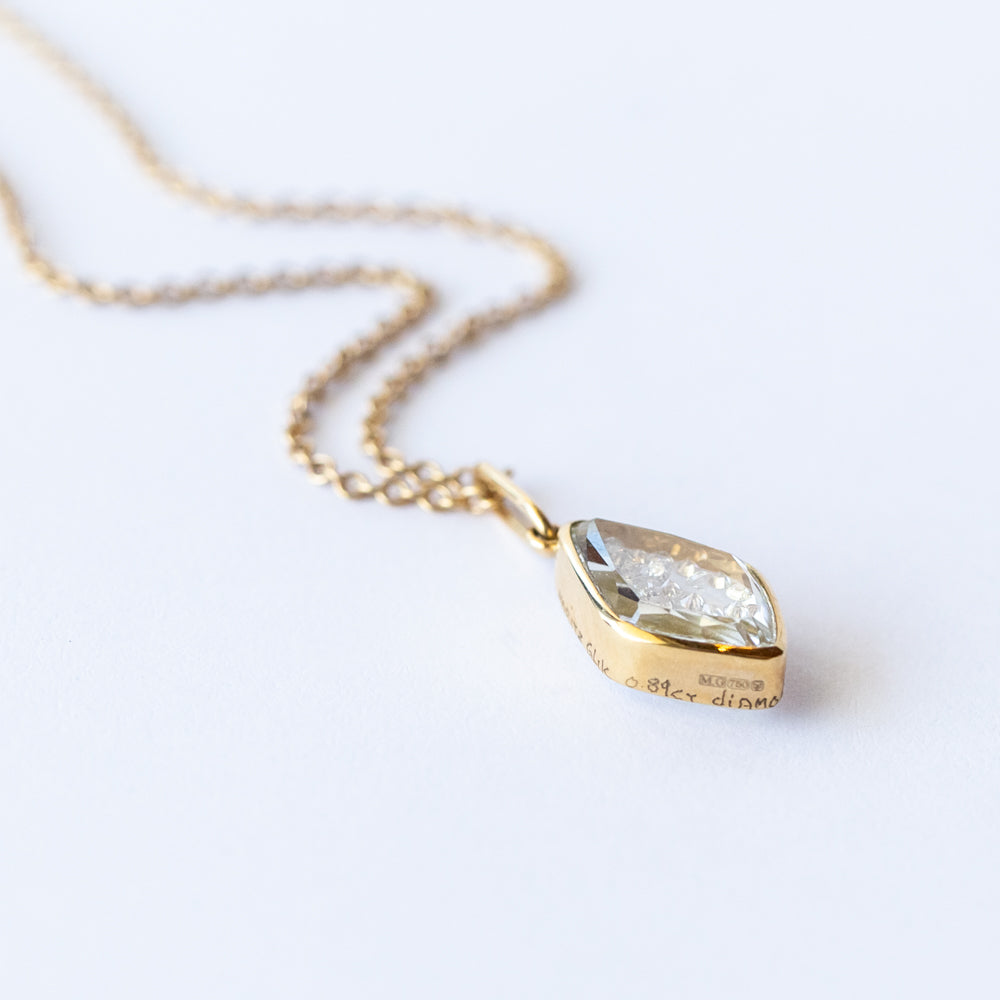 Baby Kite Diamond Shaker Necklace