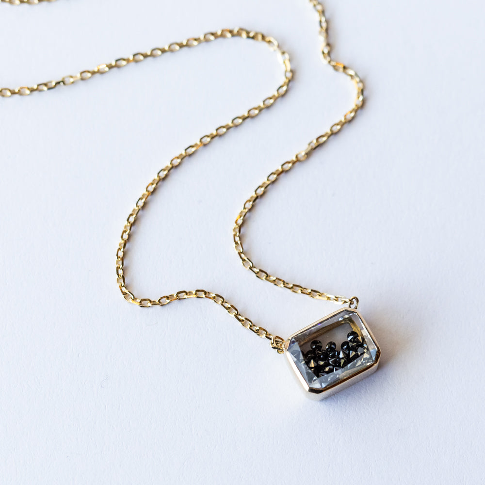 Esmeralda Black Diamond Shaker Necklace