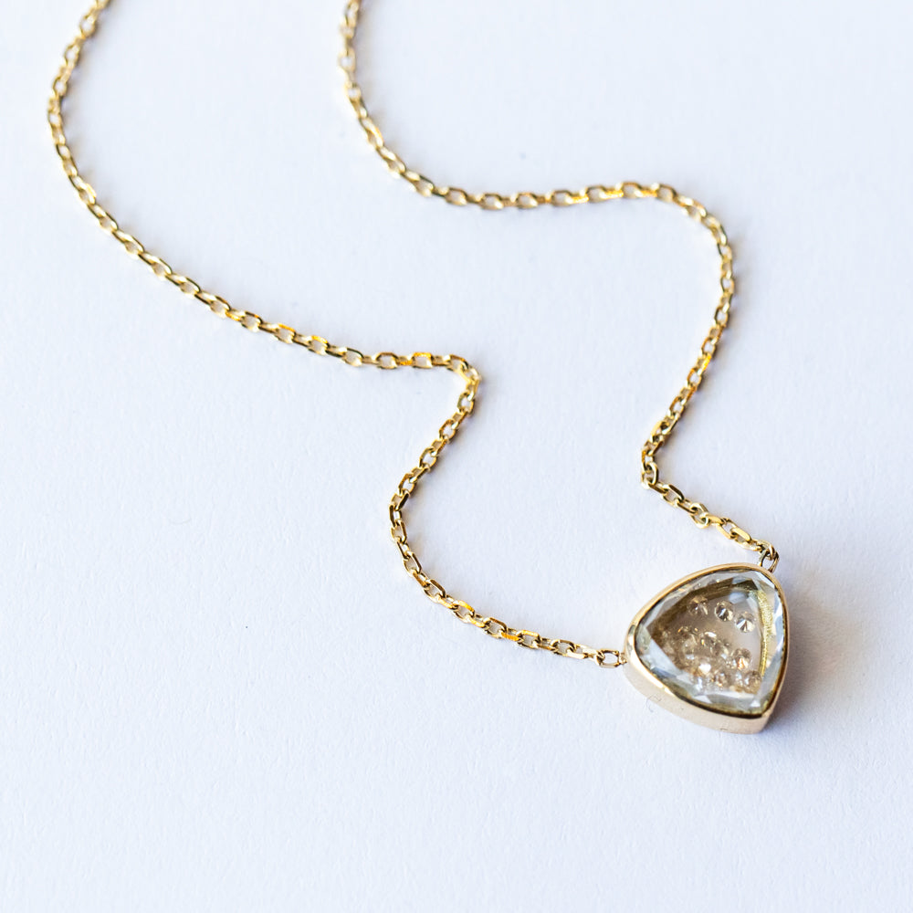 Naipe Heartish Diamond Necklace