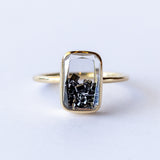 Ten Fourteen Petite Black Diamond Ring