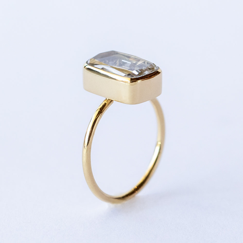 Ten Fourteen Petite Black Diamond Ring
