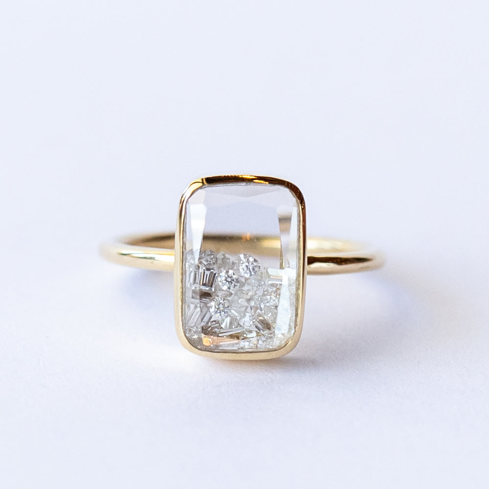 Ten Fourteen Petite Diamond Ring