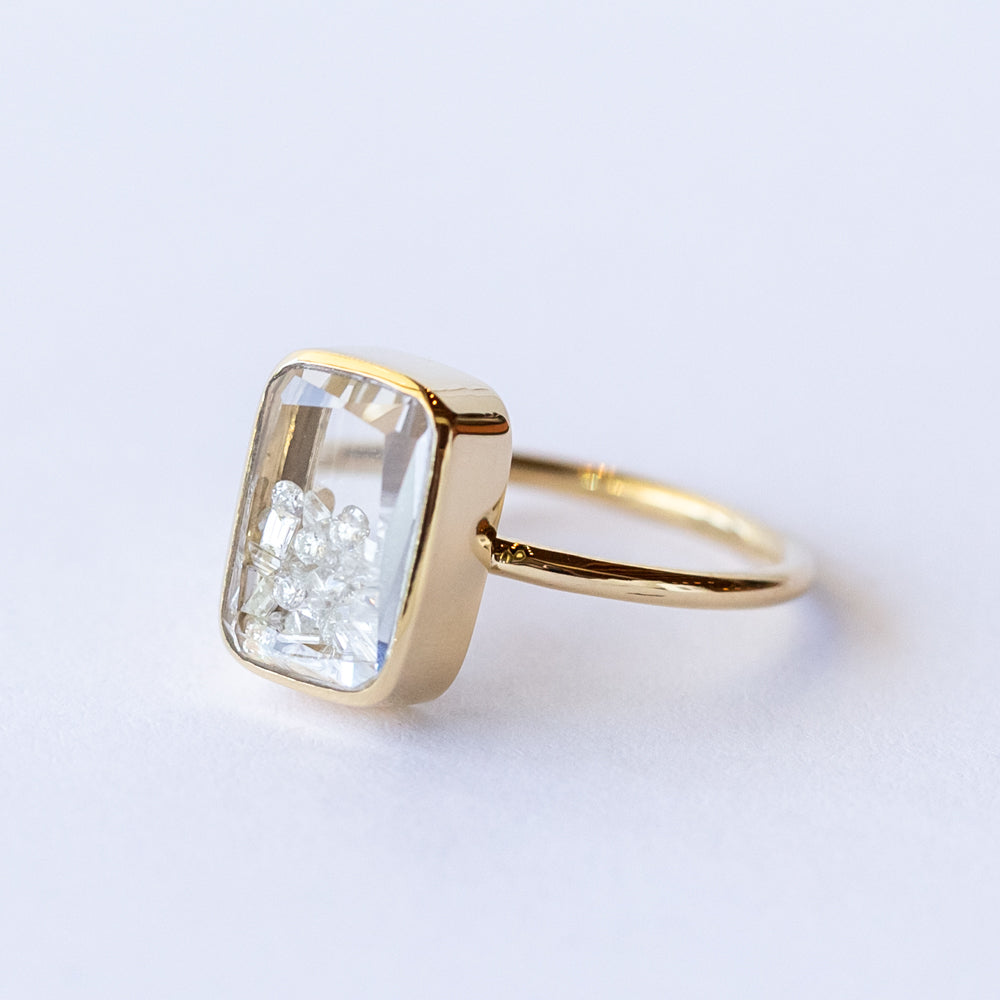 Ten Fourteen Petite Diamond Ring