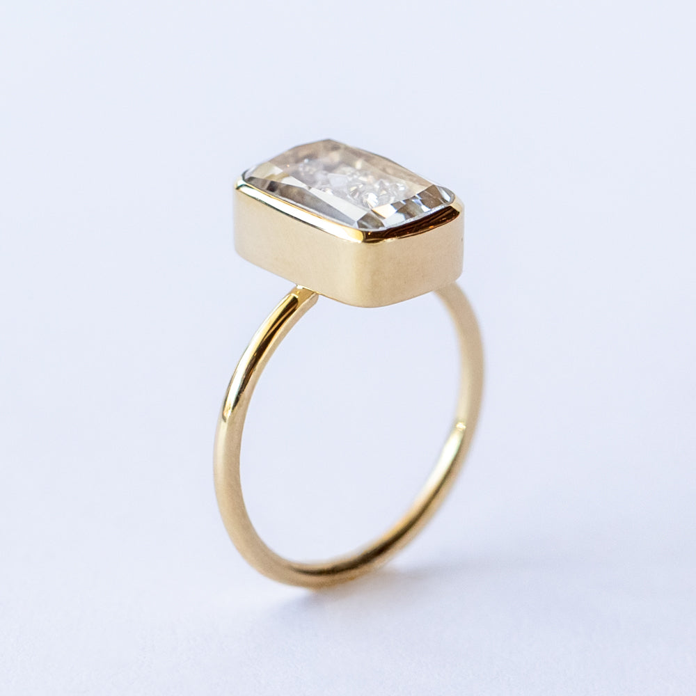 Ten Fourteen Petite Diamond Ring