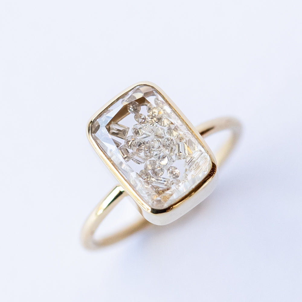 Ten Fourteen Petite Diamond Ring
