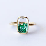 Ten Fourteen Petite Emerald Ring