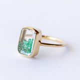 Ten Fourteen Petite Emerald Ring