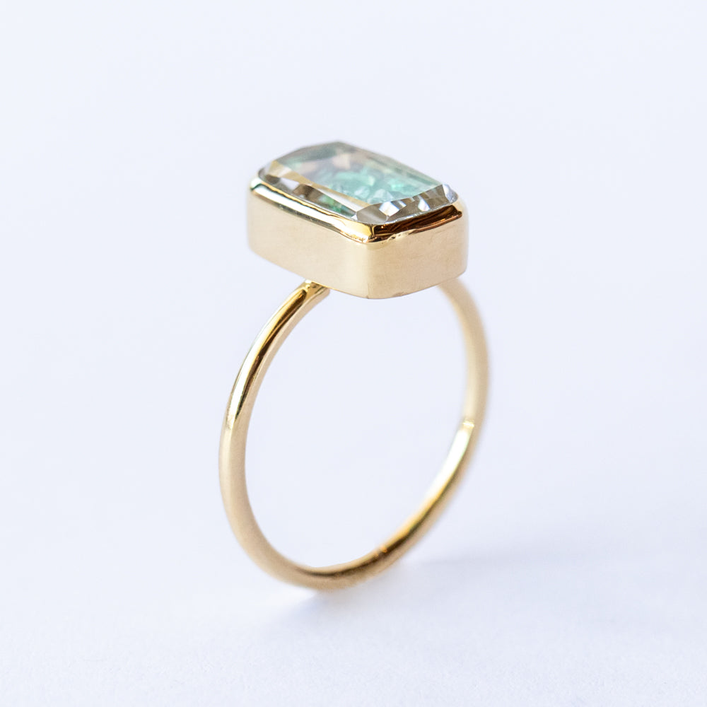 Ten Fourteen Petite Emerald Ring