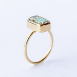 Ten Fourteen Petite Emerald Ring