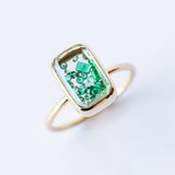 Ten Fourteen Petite Emerald Ring