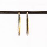 Adam Large Diamond Hoop Earrings