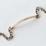 Adam Small 2.5mm Diamond ID Bar Chain Bracelet