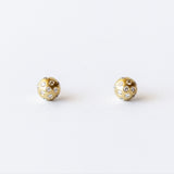 Ceres Diamond Ball Stud Earrings
